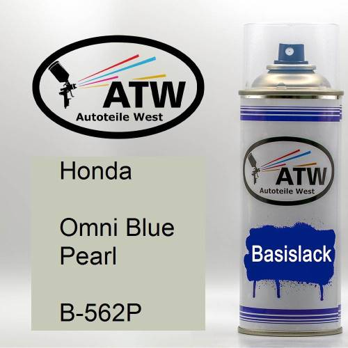 Honda, Omni Blue Pearl, B-562P: 400ml Sprühdose, von ATW Autoteile West.